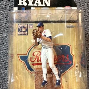 McFarlane MLB Texas Rangers White Blue Baseball Action Figure - Nolan Ryan